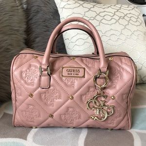 Pink Quilted Satchel By GUESS 💗